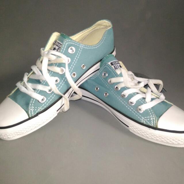 converse low cut green
