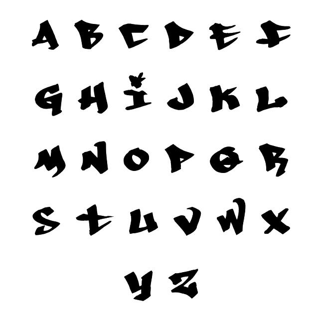 Personalize Graffiti Die Cut Name Font Sticker Design Craft Handmade Craft On Carousell