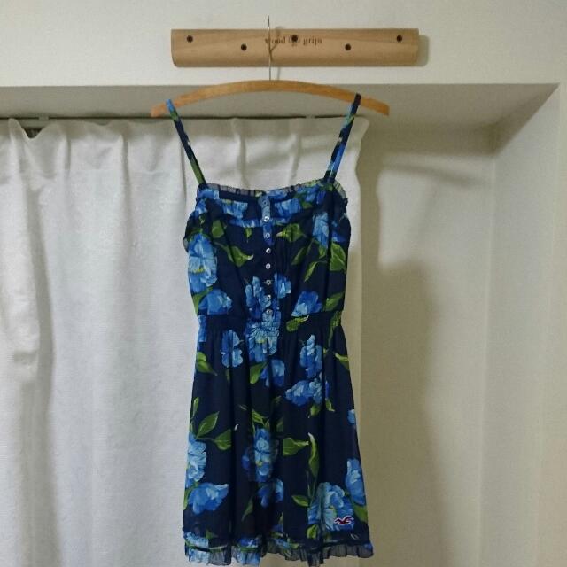 Hollister Blue Floral Summer Dress ...