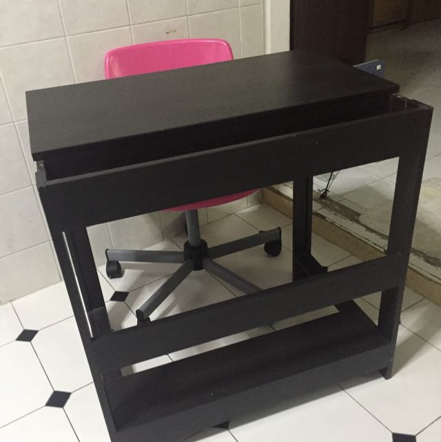 IKEA Computer Table And Chair, Furniture, Tables & Chairs on Carousell