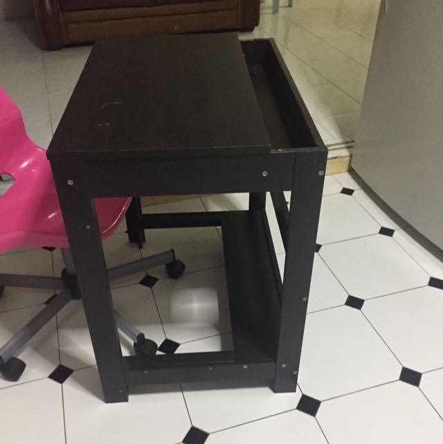 IKEA Computer Table And Chair, Furniture, Tables & Chairs on Carousell