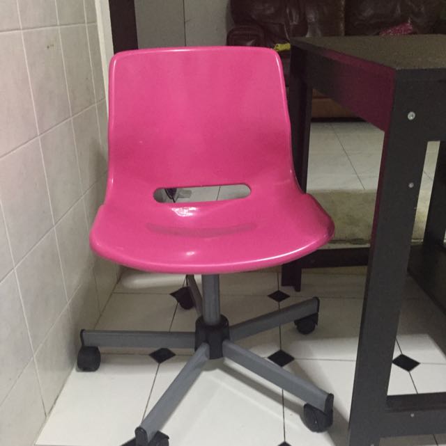 IKEA Computer Table And Chair, Furniture, Tables & Chairs on Carousell