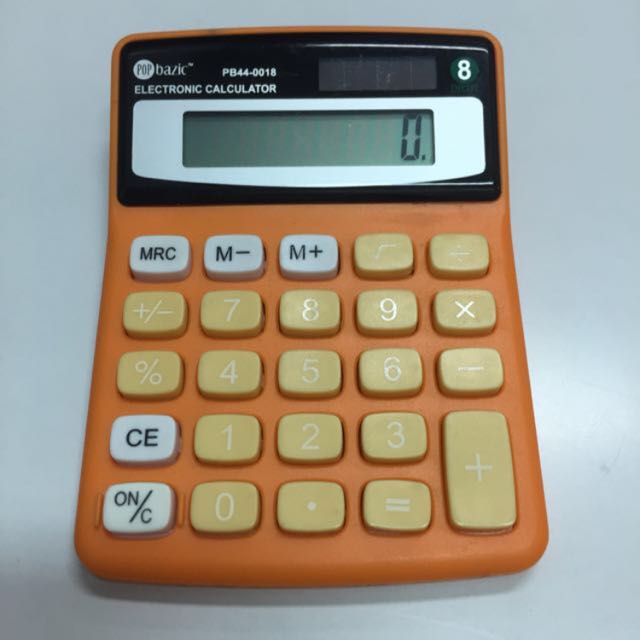 POP Basic 8 Digits Calculator, Hobbies & Toys, Stationery & Craft
