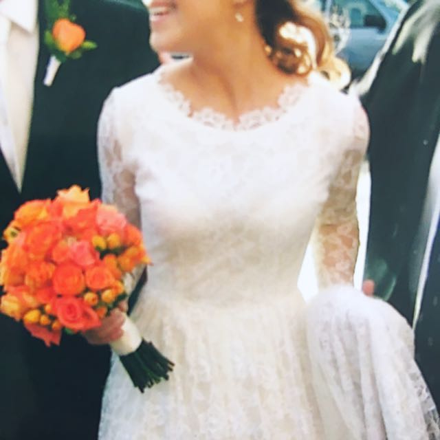 Wedding Dress 1950 S Vintage Lace Kate Middleton Style Immaculate