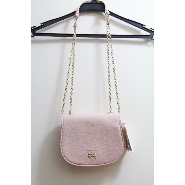 228即買 全新日本購入passage Mignon Flaneur 可愛粉紅蝴蝶結小手袋 女裝 女裝袋 銀包 Carousell