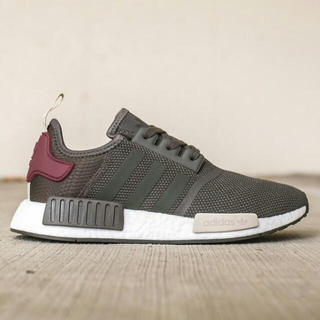 Adidas Nmd R1 Olive Maroon Adidas Nmd R1 Olive Maroon
