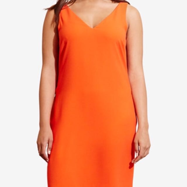 orange dress size 20
