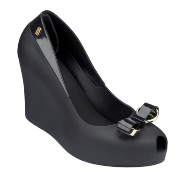 Melissa peep toe wedge outlet