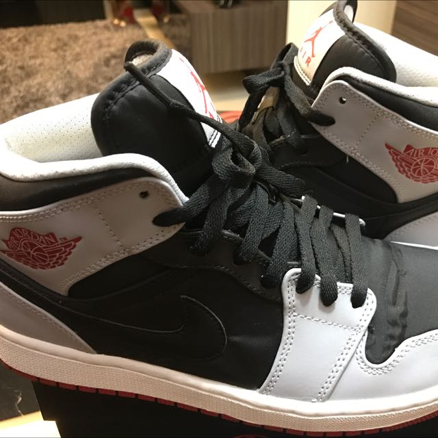 jordan 1 mid wolf grey gym red