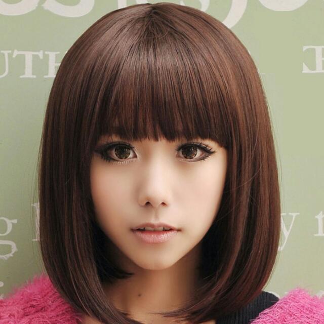 Po Cute Korean Straight Bangs Bob Wig Bulletin Board Preorders