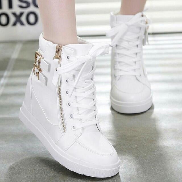 Sneakers Wedges Putih Polos Sepatu Boots Sleting Termurah Sepatu Kets Wanita Dewasa Obral Sneaker Replika Sepatu Main Sepatu Kuliah Sepatu Pesta Olshop Fashion Olshop Wanita Di Carousell