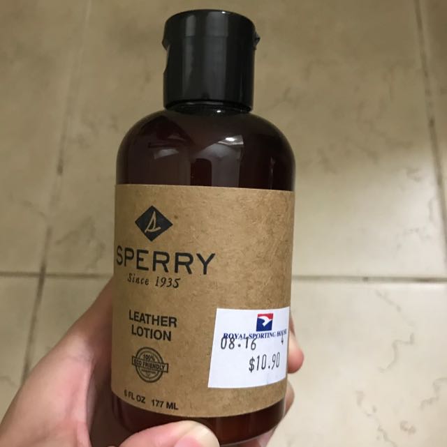 sperry leather lotion