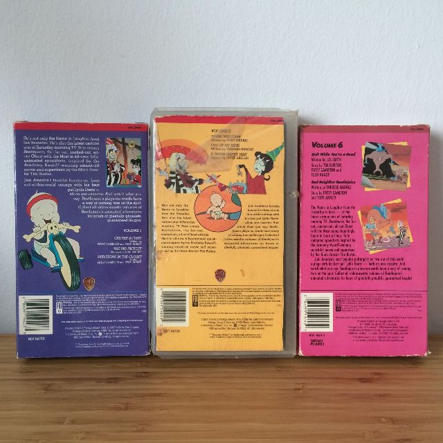 Vintage VHS Videos Beetlejuice animated cartoon series volumes 1, 2 and ...