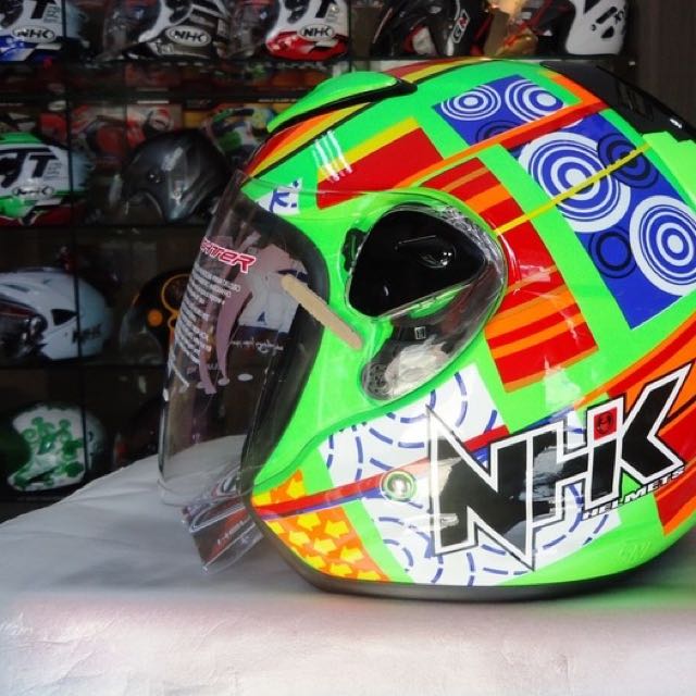 Helm nhk half shop face motif