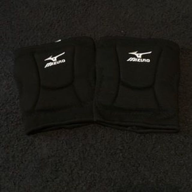 mizuno black knee pads volleyball