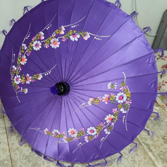 Myanmar Traditional Handmade Umbrella Women S Fashion Accessories On Carousell