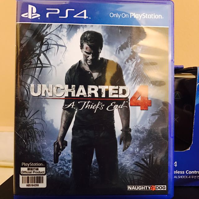 PS4 Unchartered 4 A Thief's End, Video Gaming, Video Games