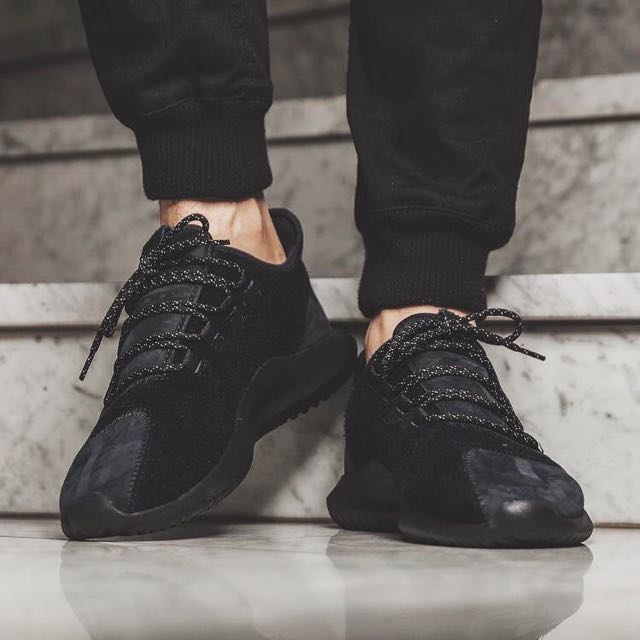Adidas knit black sale