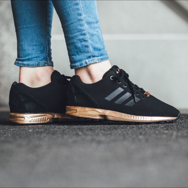 adidas zx flux gold rose