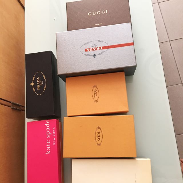 FREE Branded Shoe Boxes Prada Gucci Tods Marc Jacobs Kate