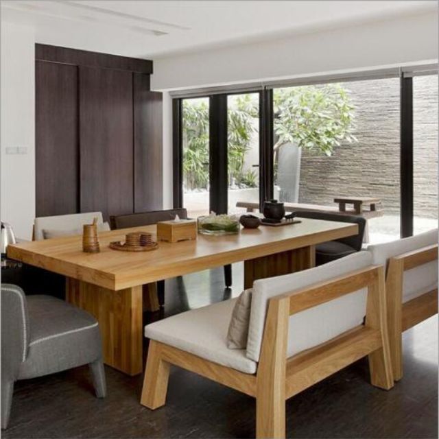 Dining Set 2F Dining Table 2F Dining Chair 2F Solid Wood Dining 2F Solid
