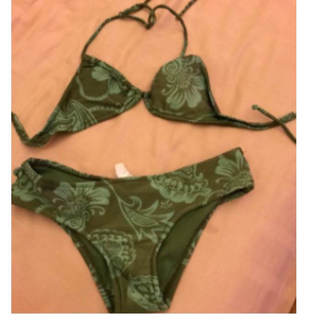 roxy green bikini