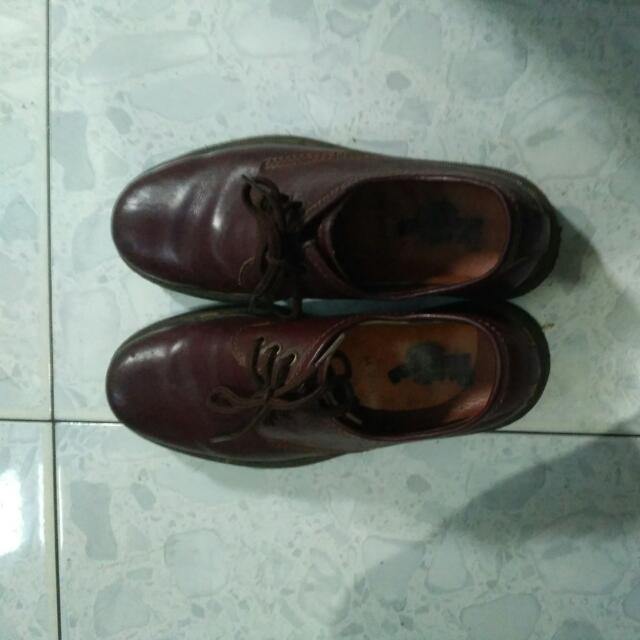 Sepatu Docmart Merah Marun Pendek Olshop Fashion Olshop Pria Di Carousell