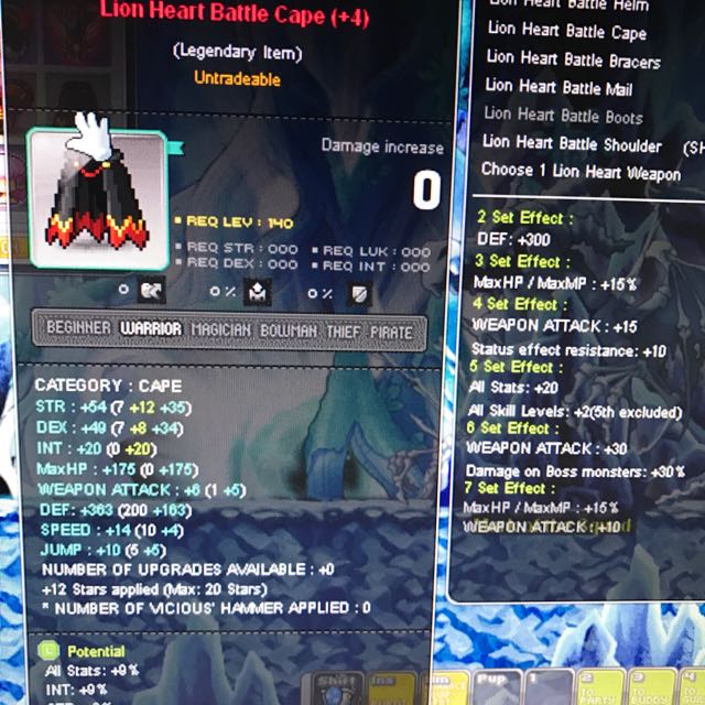 Aquila Maplestory Lionheart Set, Video Gaming, Gaming Accessories, Game