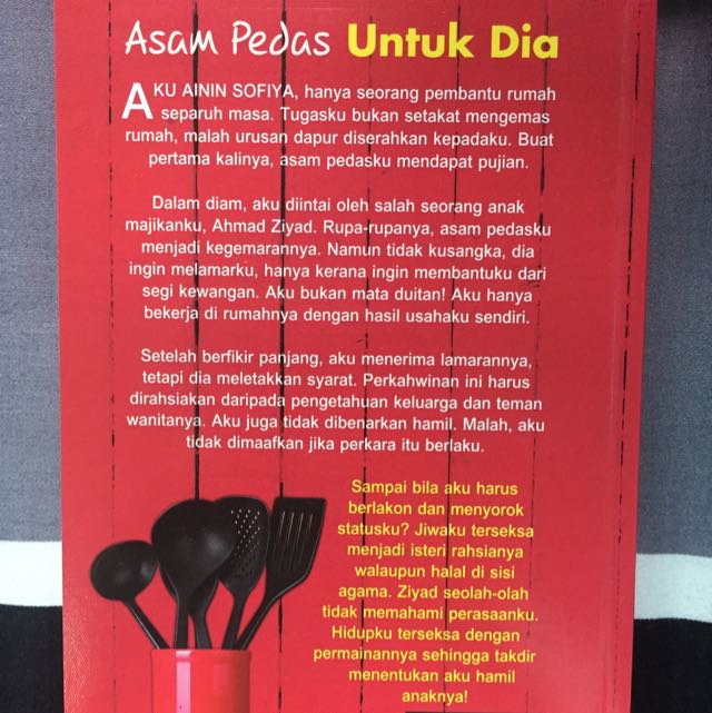 Asam Pedas Untuk Dia By Nureen Mirza, Hobbies & Toys, Books 