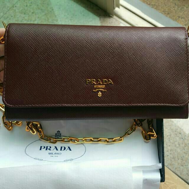 prada sling wallet