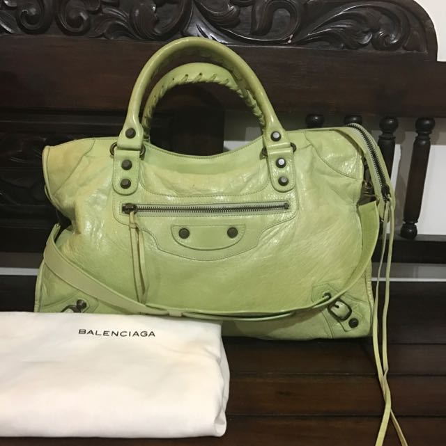 lime green balenciaga bag