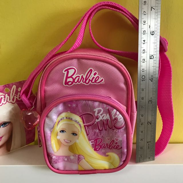 Barbie Pink Sling Bag Stationery Girls Children Kids Wallet Pouch