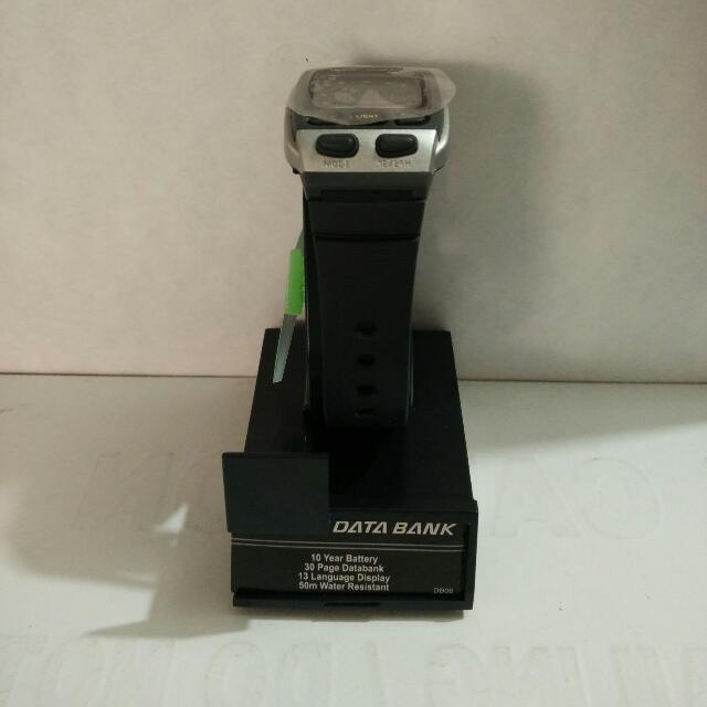 Casio 30 page databank watch hot sale