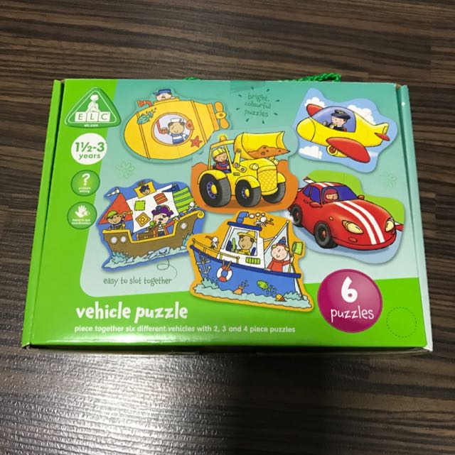 ELC Vehicle Puzzle, Hobbies & Toys, Toys & Games on Carousell