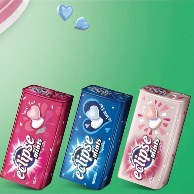 Heart-shaped Eclipse Mints, Food & Drinks, Fresh Produce on Carousell