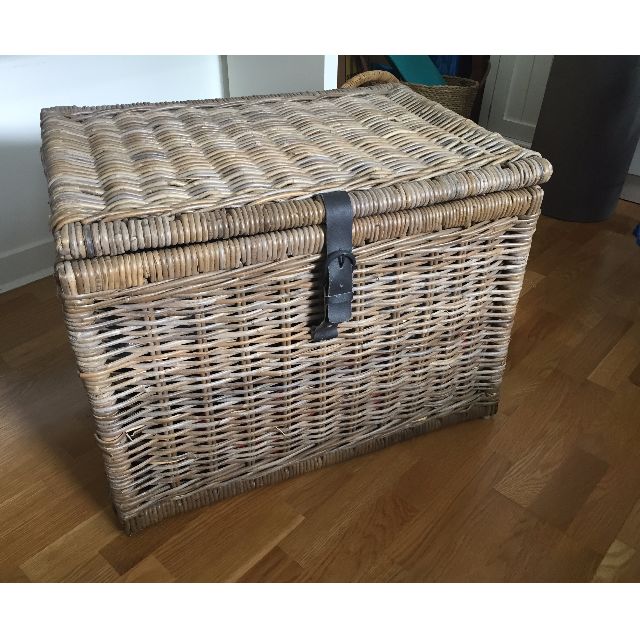 Wicker blanket box ikea clearance