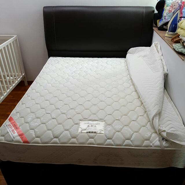 Kingkoil Brand Queen Storage Bed Mattress Headboard Furniture