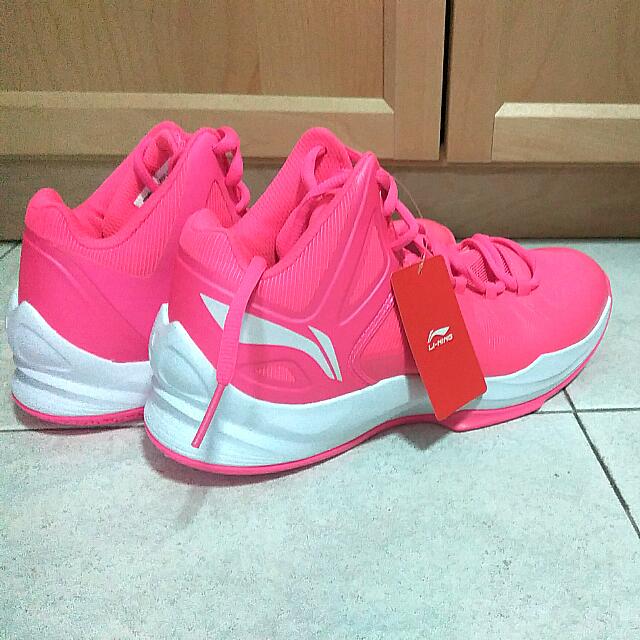 Li ning basketball shoes pink Clearance