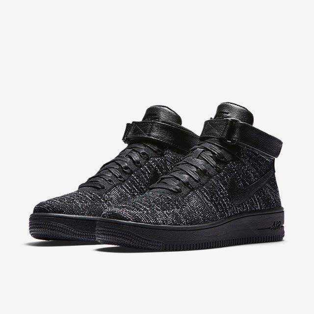 Nike Air Force 1 Ultra Flyknit Women Black White Black