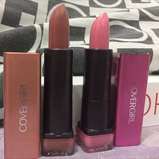 Covergirl Lipstick In Tempting Toffee And Yummy Pink