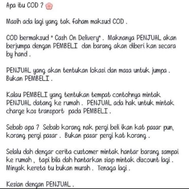 Cod Definition Everything Else Others On Carousell