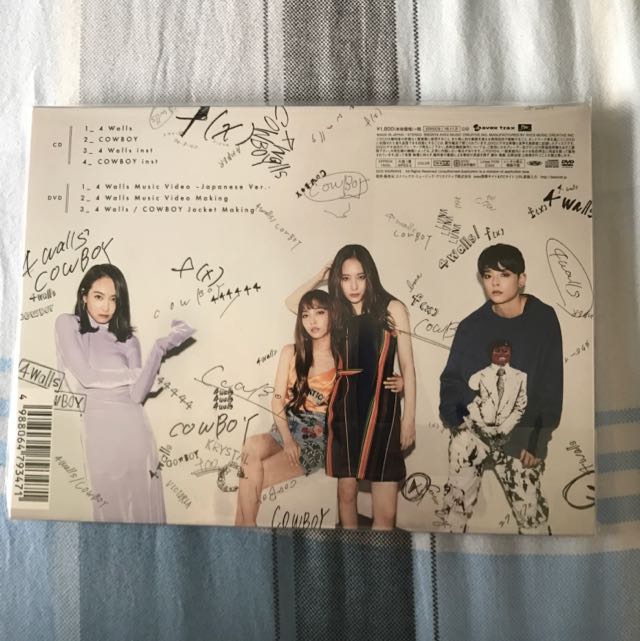 K-POP・アジア f(x) 4 Walls COWBOY CD f(x) 4 Walls COWBOY First Limited Edition CD+DVD From Japan used