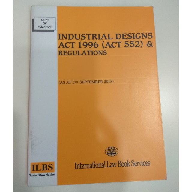 Industrial Designs Act 1996 Textbooks On Carousell