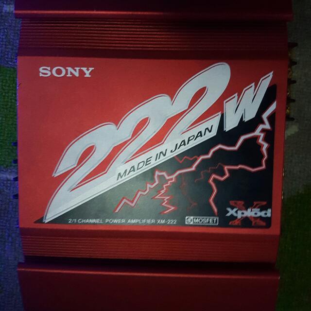 XPLOD 222W Amplifier, Car Accessories on Carousell