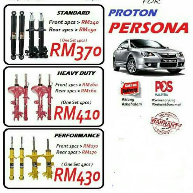 Car Absorber For Proton Persona Auto Accessories On Carousell