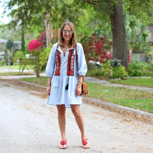 h&m boho dress