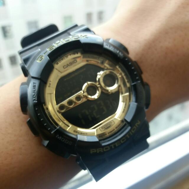 g shock gd 100 gold