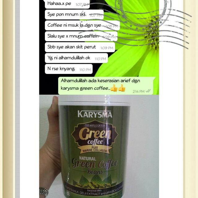 Karysma Green Coffee, Food & Drinks, Beverages on Carousell