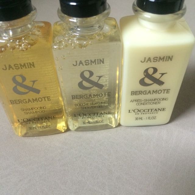 L'occitane Jasmin bergamot Shampoo conditioner Shower Gel Set, Beauty ...