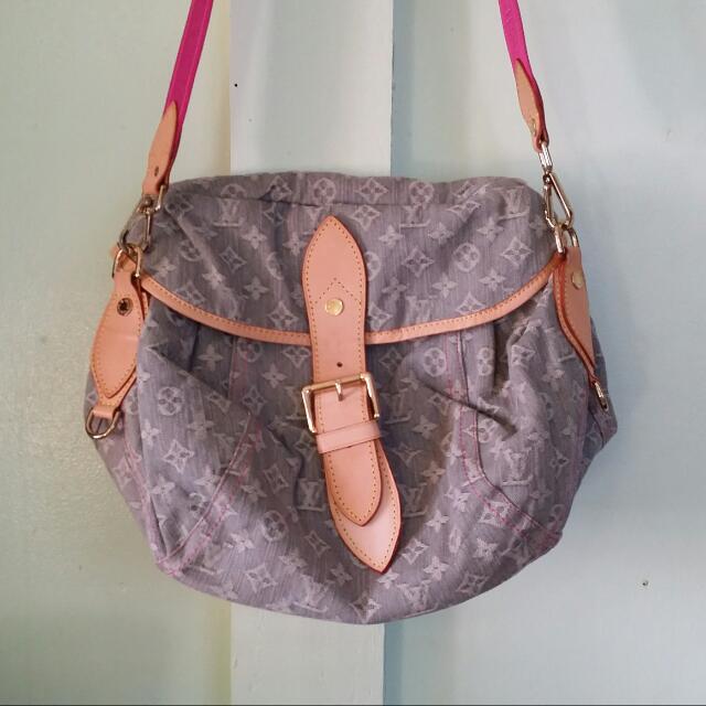 Louis Vuitton Denim Sling Bag, Women's 